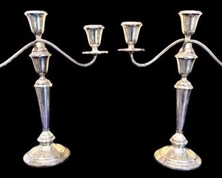 Sterling Silver Candelabras 