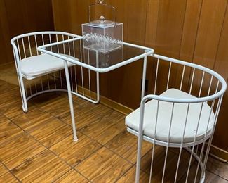 "Emu" mid-century modern table & chairs set