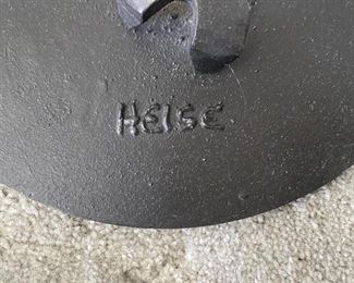 Wrought iron sculpture signed Bill Heise