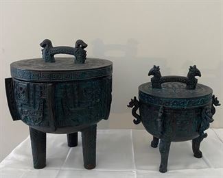 James Mont style censer ice buckets