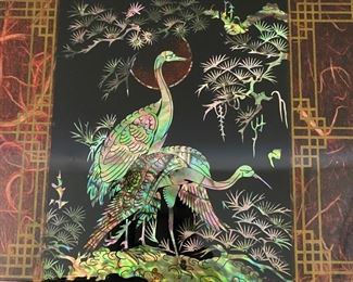 Lacquered inlaid jewelry box