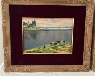 Oil painting signed T. Oda