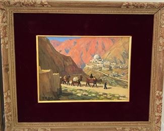 Oil painting signed T. Oda