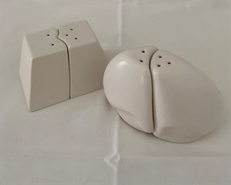Peter Saenger art ceramic salt & pepper