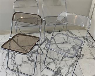 Modern acrylic folding chairs