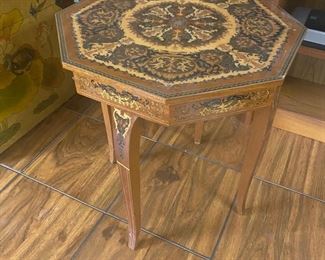 Italian inlaid side table