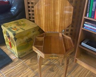 Italian inlaid side table