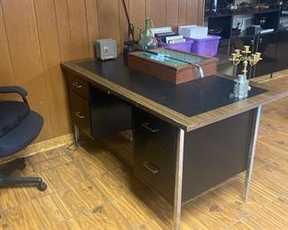 Vintage metal desk