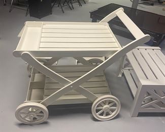 Grosfillex outdoor  bar cart