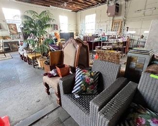 Brown Jordan wicker/rattan patio chairs