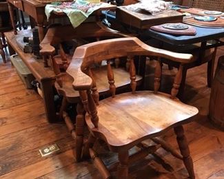 maple arm chairs 