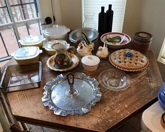 dining table & dishes