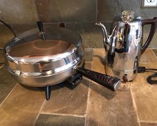electric skillet & percolator 