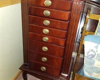 Standing Jewelry Chest