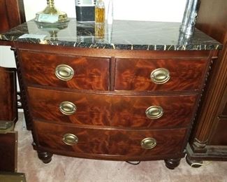 Marble Top Hutch