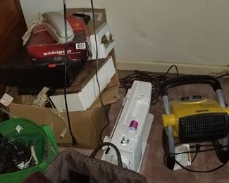 Misc Electronics,  Sewing Machine, Stanley Heater/Blower