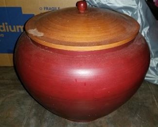 Large Turned Wood Vessel