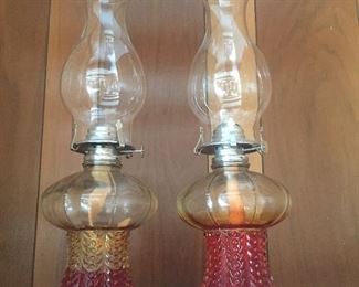Anyone who’s been without power after a storm is sure to appreciate these oil lamps that are both pretty and functional. 