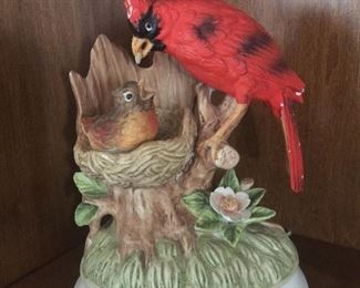 A cardinal parent shows its wear yet looks good and still plays music. 