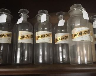 Old pharmacy bottles are ideal for RX collectors or to display. 