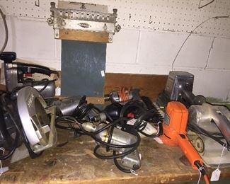 Saws, drills, sanders and specialty tools to help complete most any task. 