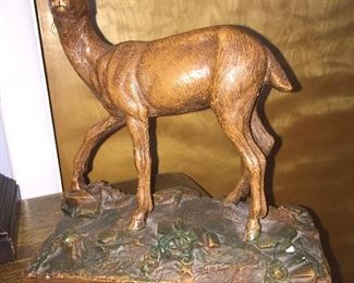 A doe explores her surroundings. 