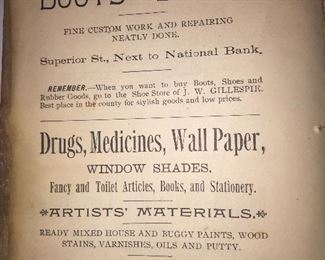 Interesting to see some of the businesses that dotted downtown Albion in 1890. 