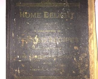 An 1890 copy of Home Delight recipes by the ME Church of Albion. It’s packed with recipes and features advertisements from downtown businesses. A great addition for tracking local history. 