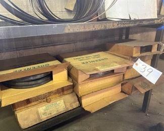 LOT OF METAL CUTTING BAND SAW BLADES IN BOXES
