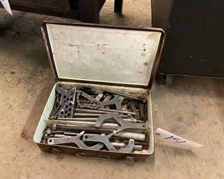 TRAY OF MACHINIST TOOLS