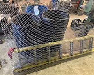 METAL GRATE 77 INCHES LONG AND 50 INCH WIDEST