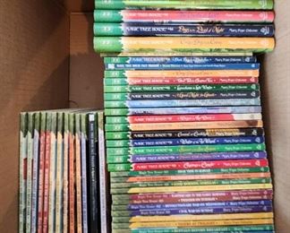 Almost the entire set of Magic Tree House books by Mary Pope Osborne. 