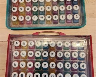 Paper punch alphabet set for crafts, scrapbooking