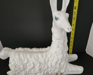 ceramic llama statue from Italy 