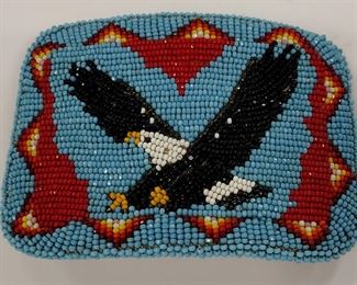 NATIVE AMERICAN BEADED BUCKLE