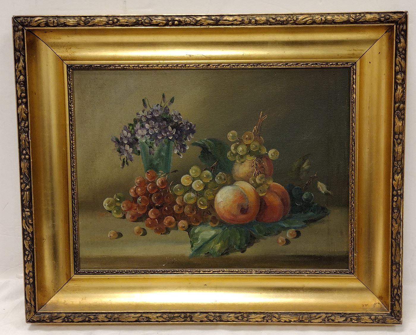 19TH CENTURY STILL LIFE OIL ON CANVAS.