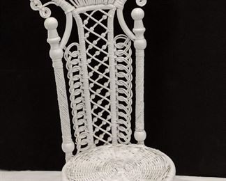 DOLL OR SALESMAN SAMPLE WICKER CHAIR