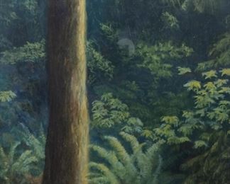  MARY WORTHEY OIL PASTEL PAINTING