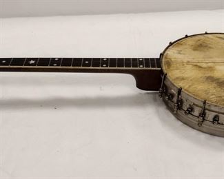 VEGA FOUR STRING BANJO INLAID WITH MOP. 33"