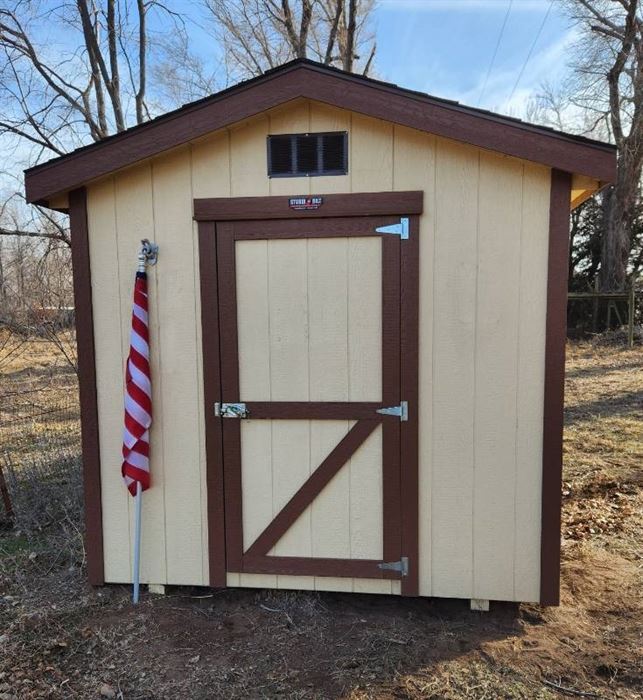 Sturdi-Bilt 8ft x 10ft Elite Gable Shed includes Flag - Only a few years old