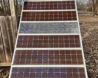 Solar Panels and Wood Stand - Very Large - Will need to be taken apart or trailered by buyer