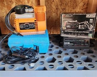Schumacher Speed Charger Model 1562A and Quick Air Compressor