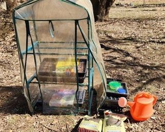 Mini Greenhouse 27 x 49, Mini Green-House Seed Starter Sets and Planting Tools