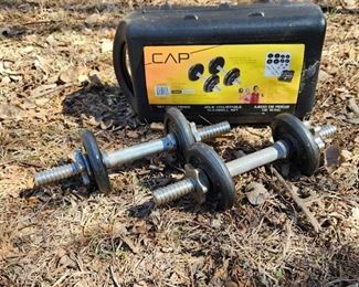 CAP 40lb Adjustable Dumbbell Set