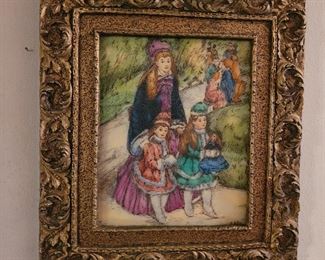 Rare Artini Engraved Picture