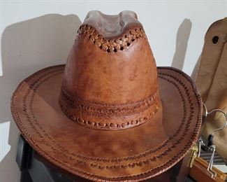Tooled Leather Hat