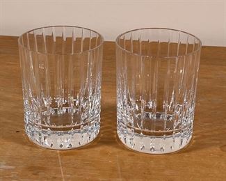 PAIR BACCARAT LOW BALL GLASSES | Very good condition both signed on the bottom
Dimensions: h. 4 x dia. 3 in.