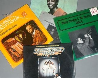 (5PC) MISC VINYL | Including Saturday Night Fever, George Benson "Give Me The Night" (HS 3453), Art Tatum "God is in the House" (ORI 205), Bunny Berigan & His Orchestra 1936-8, and Piano Rags by Scott Joplin Vol. II (H-71264)