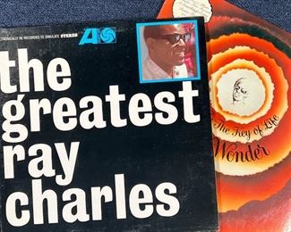 (2PC) STEVIE WONDER & RAY CHARLES ALBUMS | Including Songs in The Key of Life with 24 page lyric booklet (T13-34062), and The Greatest Ray Charles (8054)