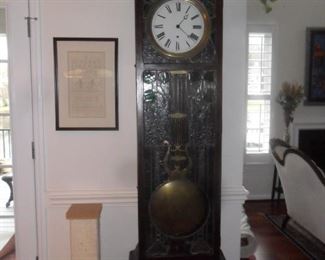 Vintage working Grandfather clock with second hand